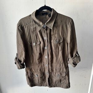 New York & Company Olive Utility Jacket